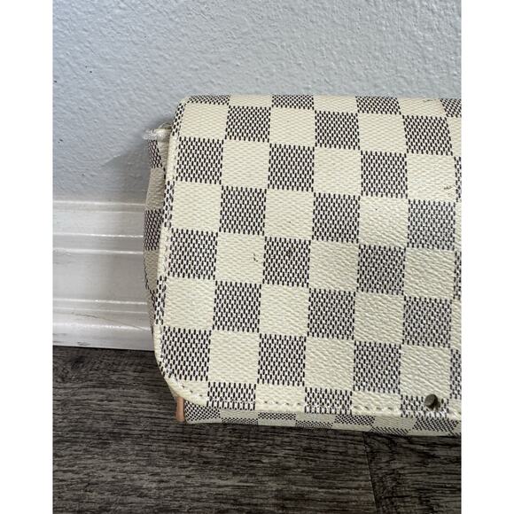 Louis Vuitton Favorite PM Damier Azur Clutch For Repair Or Repurpose Authentic - Picture 10 of 13